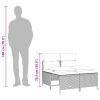 4-dijelni set vrtnih sofa od poliratana s jastucima crni