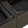 4-dijelni set vrtnih sofa od poliratana s jastucima crni