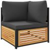 5-dijelna set vrtnih sofa od masivnog drva bagrema s jastucima