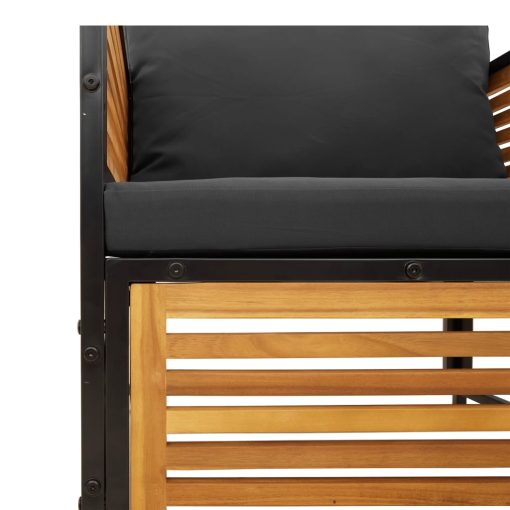 5-dijelna set vrtnih sofa od masivnog drva bagrema s jastucima