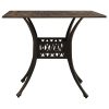 5-dijelni bistro set od lijevanog aluminija brončani