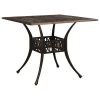 5-dijelni bistro set od lijevanog aluminija brončani