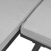 5-dijelni set vrtnih sofa s jastucima čelik obložen prahom crni