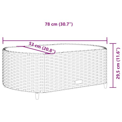 6-dijelni set vrtnih sofa s jastucima crni od poliratana