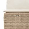 9-dijelni set vrtnih sofa od poliratana s jastucima sivi