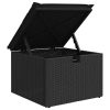 9-dijelni set vrtnih sofa s jastucima crni od poliratana