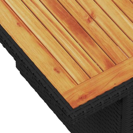 9-dijelni set vrtnih sofa s jastucima crni od poliratana bagrem