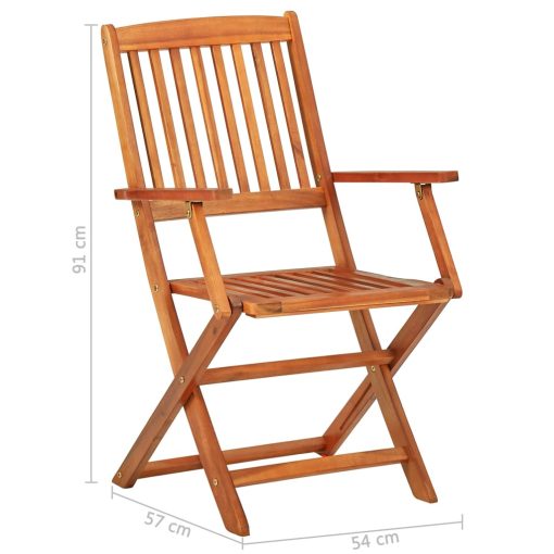9-dijelni vrtni blagovaonski set 220x90x75 cm bagremovog drva