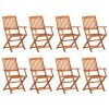 9-dijelni vrtni blagovaonski set 220x90x75 cm bagremovog drva