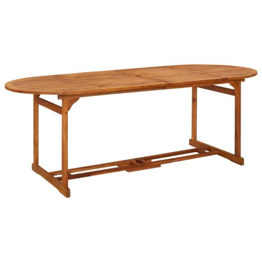 9-dijelni vrtni blagovaonski set 220x90x75 cm bagremovog drva