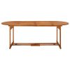9-dijelni vrtni blagovaonski set 220x90x75 cm bagremovog drva