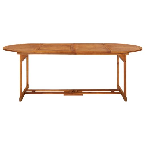 9-dijelni vrtni blagovaonski set 220x90x75 cm bagremovog drva